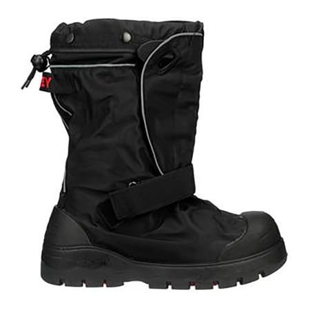 Orion® Overshoe W/ Gaiter, Medium Waterproof, Black With Red Soles